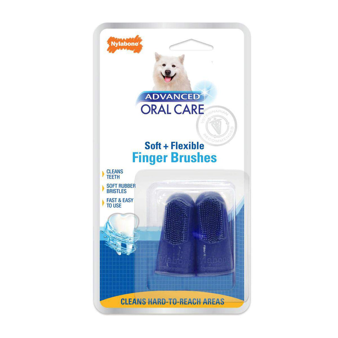 Nylabone doigtier en silicone pour le brossage des dents