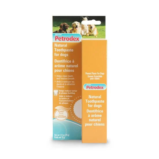 Petrodex pâte à dents pour chiens à saveur d'arachide 70g