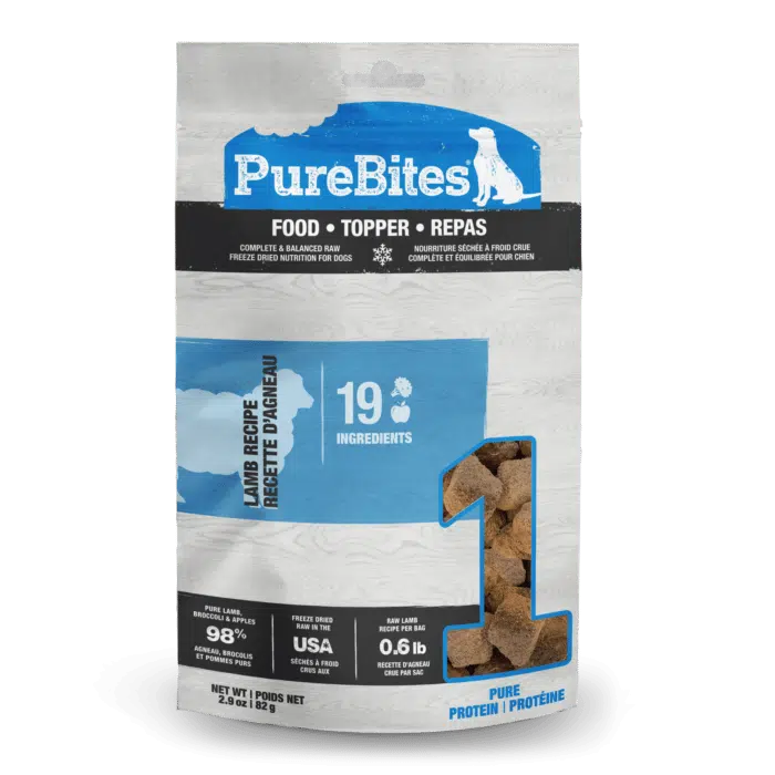 PureBites recette lyophilisée Agneau