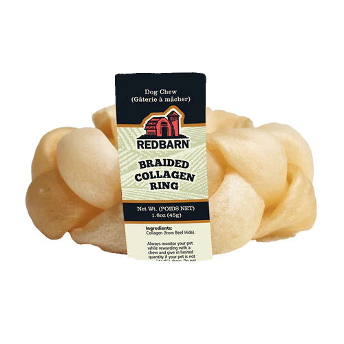 Redbarn anneau tressé de collagène 6''