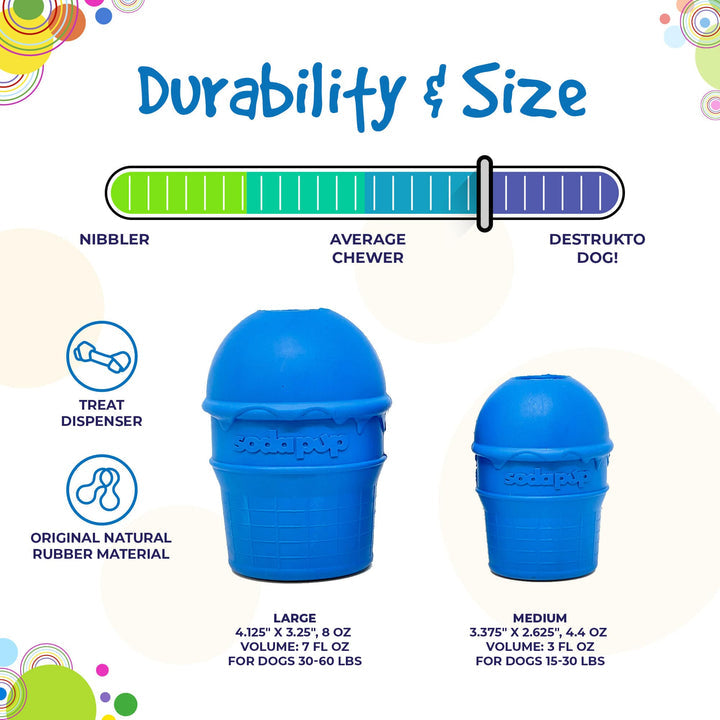 SodaPup jouet à remplir Ice Cream Cone