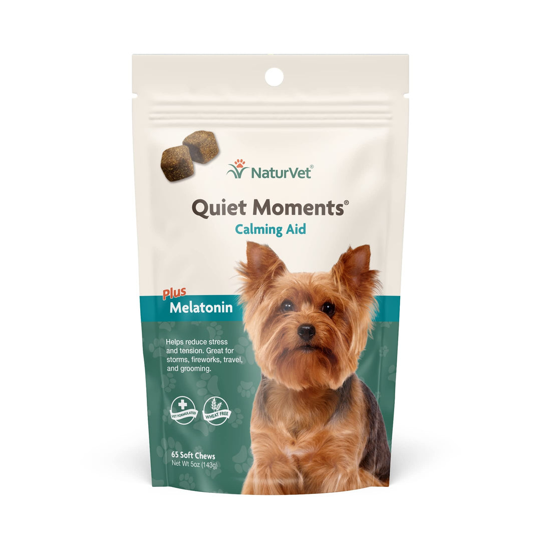 NaturVet supplément calmant Quiet Moments avec mélatonine