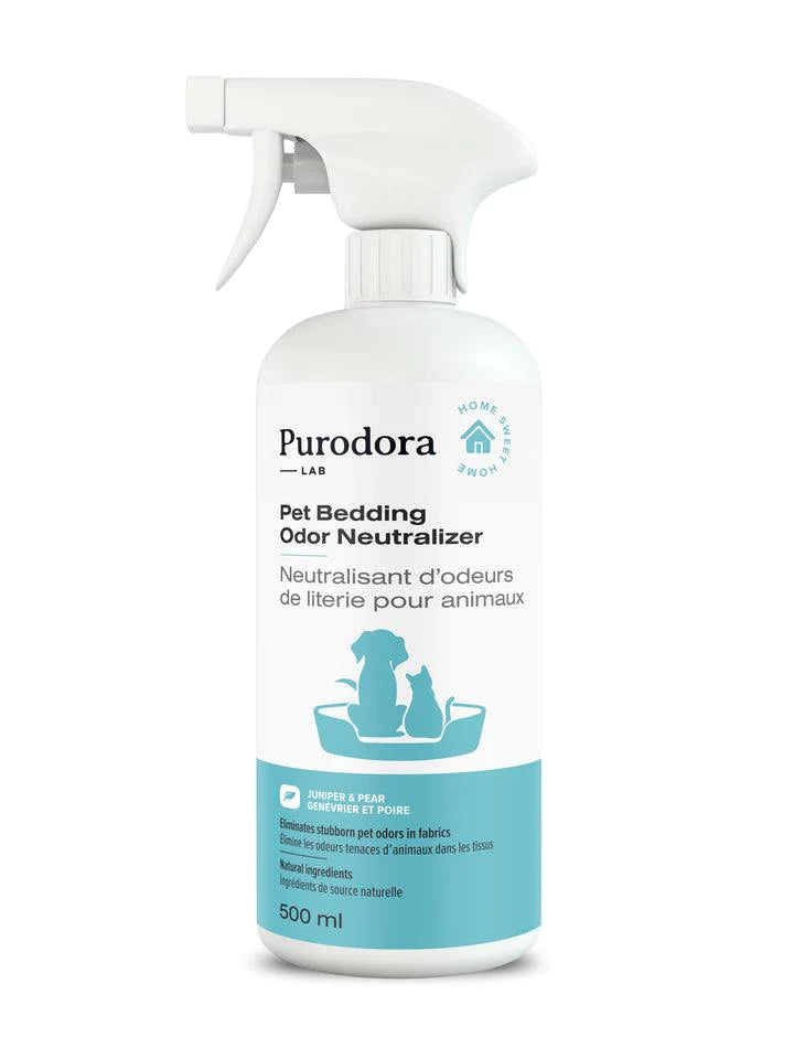 Purodora neutralisant d'odeurs de literie pour animaux 500 ml