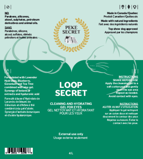 Peke Secret gel nettoyant et hydratant pour les yeux Loop Secret 60 ml