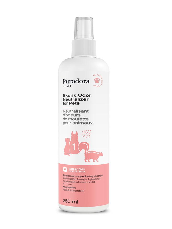 Purodora neutralisant d'odeurs de moufette pour animaux 250 ml