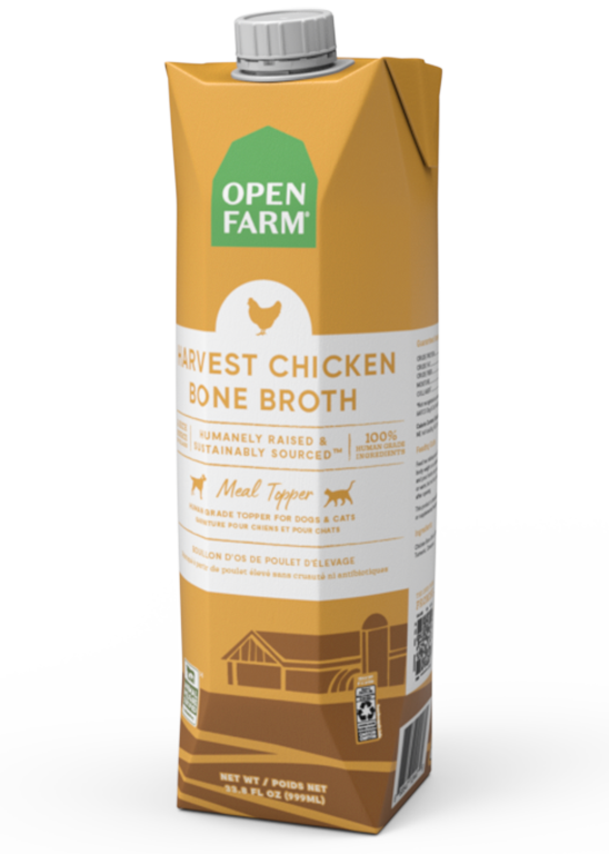 Open Farm bouillon d'os pour chiens et chats Poulet
