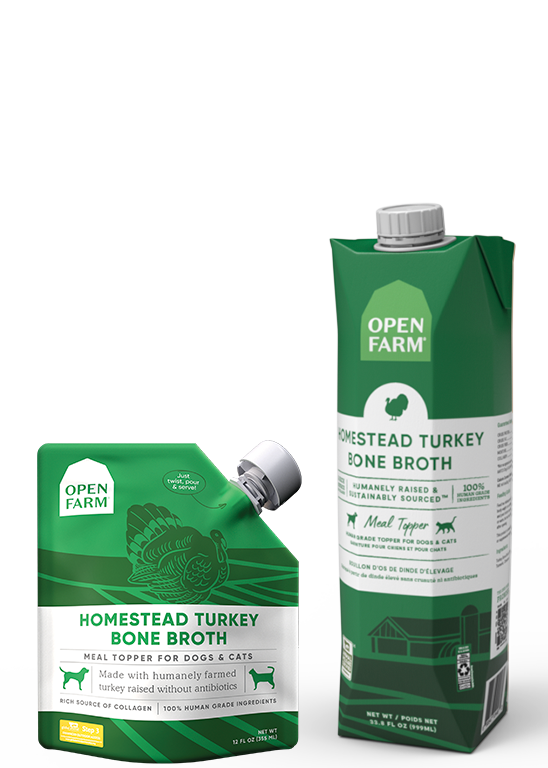 Open Farm bouillon d'os pour chiens et chats Dinde