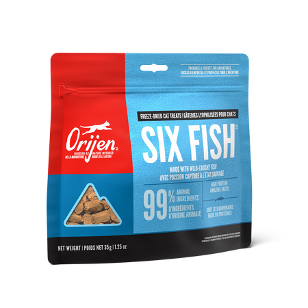 Orijen gâterie lyophilisée pour chats Six Fish 35g