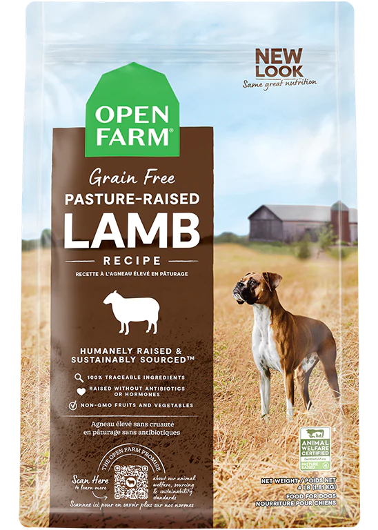 Open Farm nourriture sèche pour chiens Agneau sans grains            ** NOURRITURE SÈCHE NON VENDUE EN LIGNE **