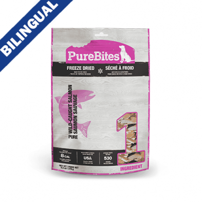 Purebites gâteries lyophilisées pour chien Saumon 270g