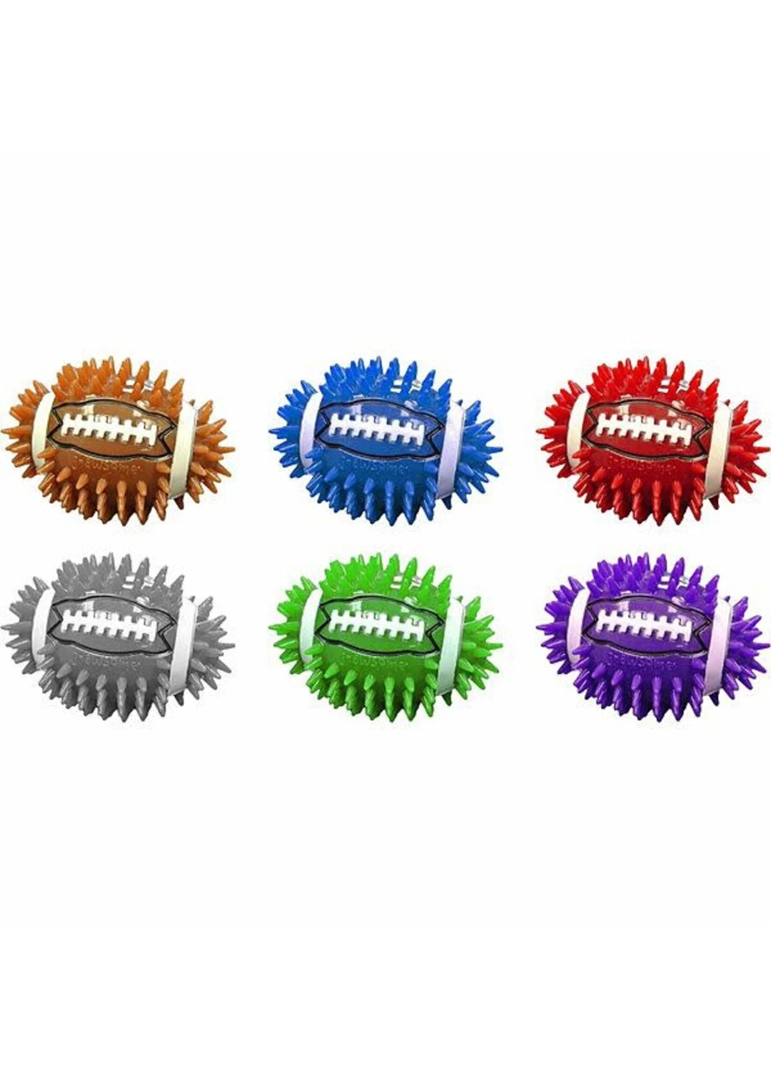 Royal Pet Gnawsome balle à pics lumineuse Squeak & Light Football 4.5''