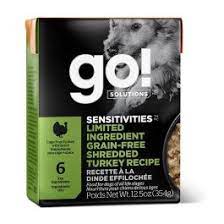 Go! Solutions Sensitivities nourriture humide pour chiens Dinde effilochée sans grains 354 g
