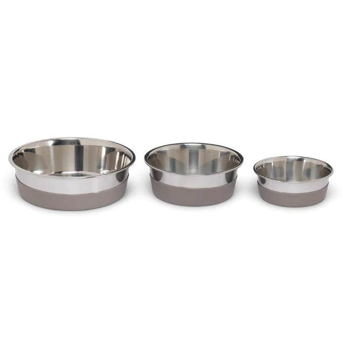Messy Mutts bols en acier inoxydable et base en silicone