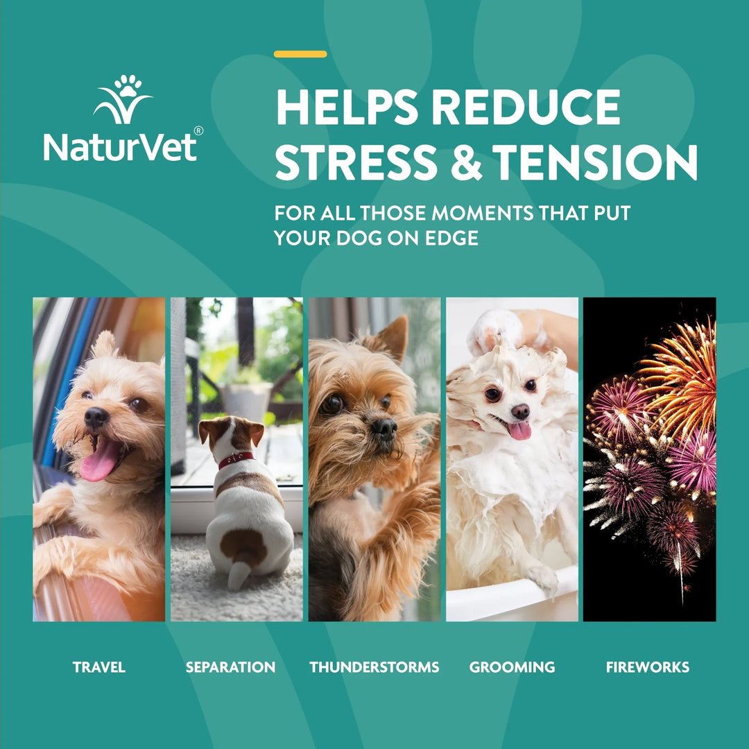 NaturVet supplément calmant Quiet Moments avec mélatonine