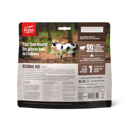 Orijen gâterie lyophilisée pour chats Regional Red 35g