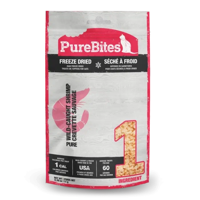 PureBites gâterie pour chats Crevettes sauvages