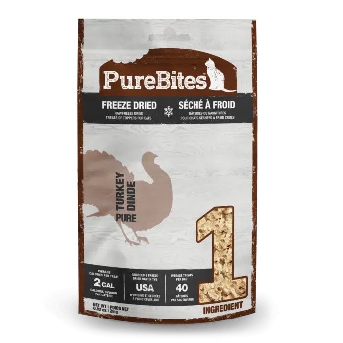 PureBites gâterie pour chats Dinde 26g