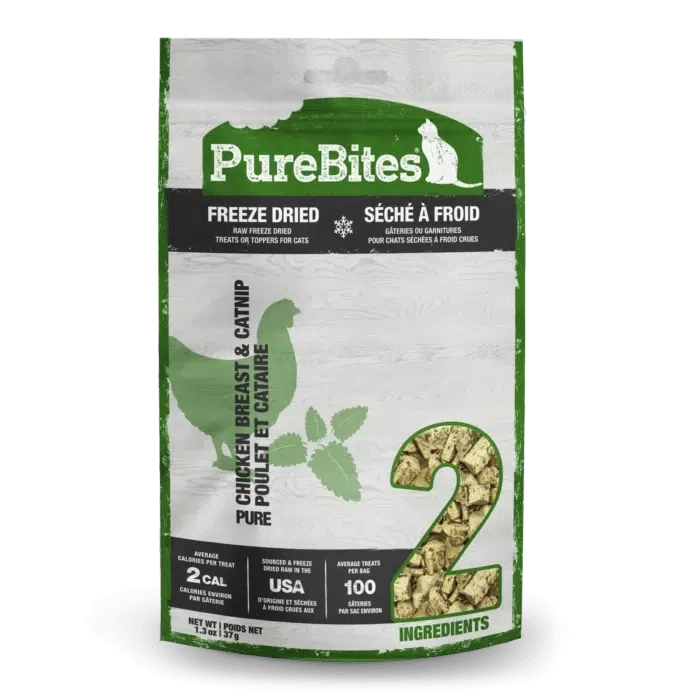 PureBites gâterie pour chats Poulet et cataire 37g