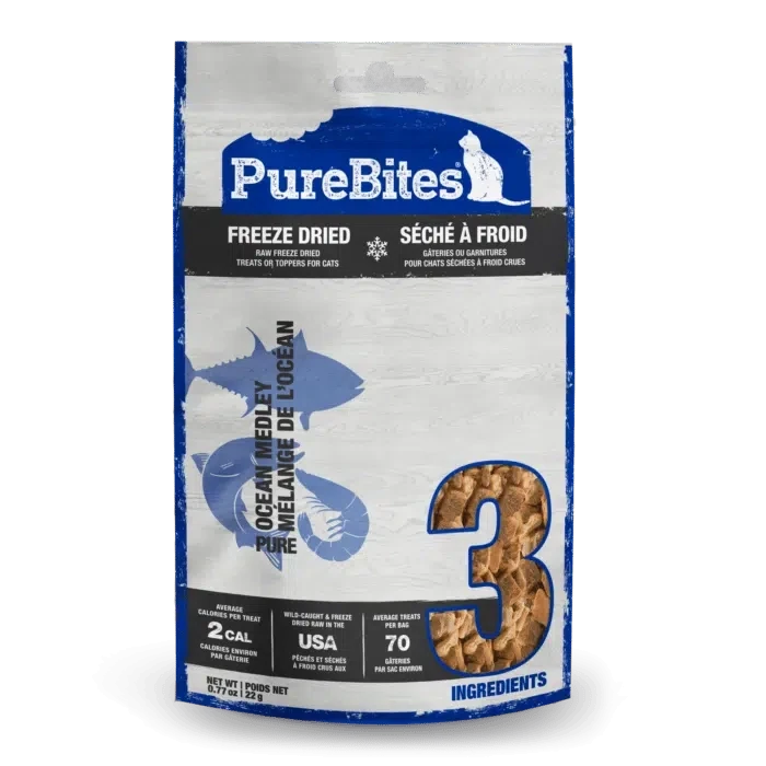 PureBites gâterie pour chats Mélange de l'océan 22g