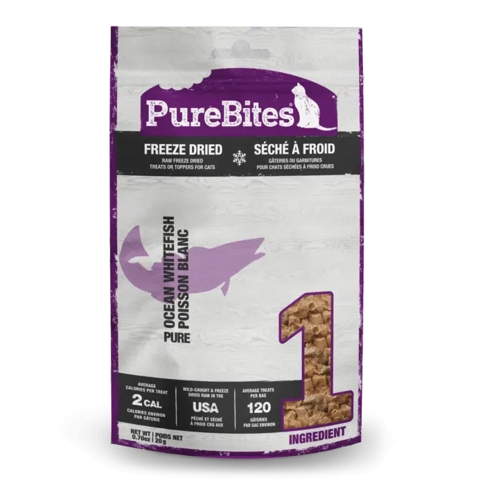 PureBites gâterie pour chats Poisson blanc 20g