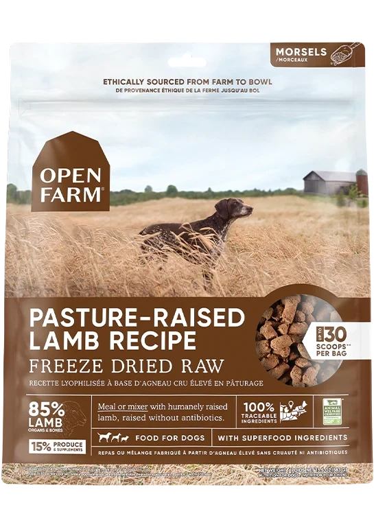 Open Farm recette lyophilisée Agneau