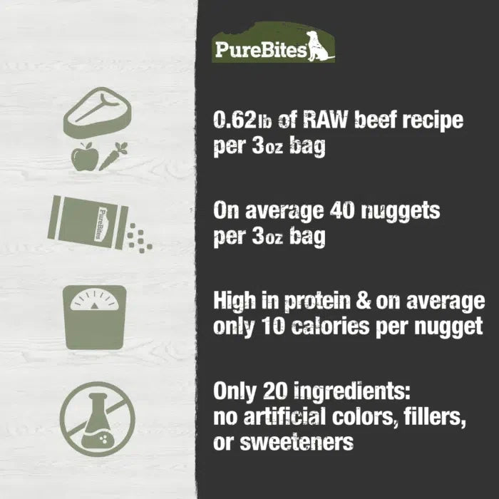 PureBites recette lyophilisée Boeuf