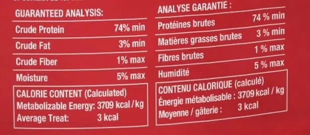 PureBites gâterie pour chiens Poitrine de poulet séchée à froid