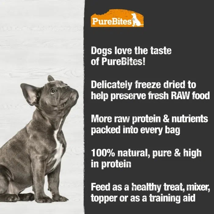 PureBites gâterie pour chiens Foie de canard séché 74g