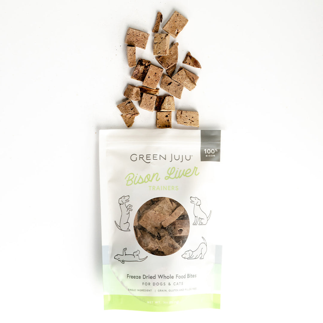 Green Juju gâterie lyophilisée Foie de Bison 85g