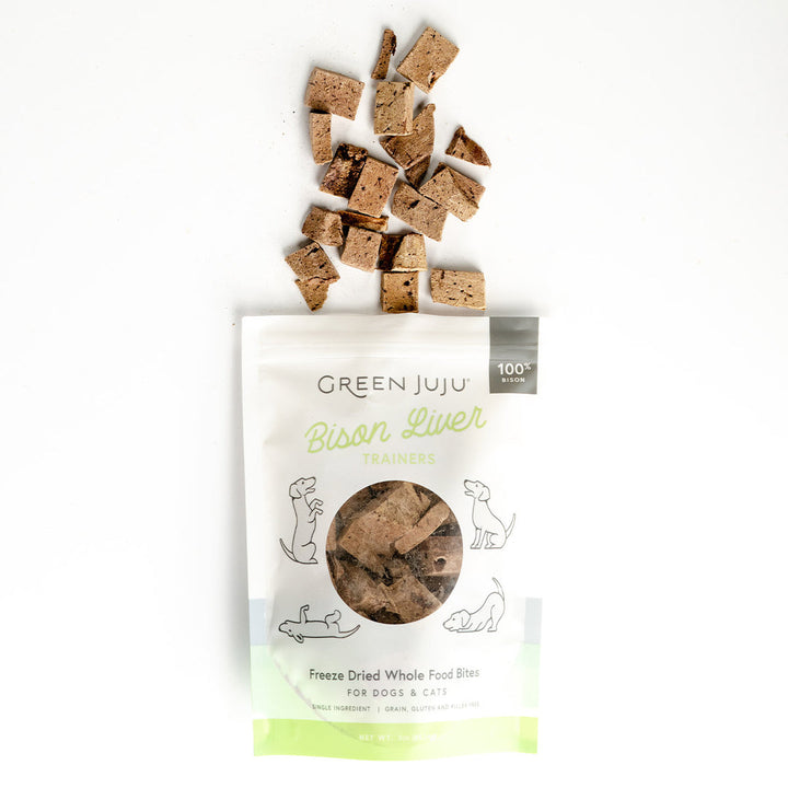 Green Juju gâterie lyophilisée Foie de Bison 85g