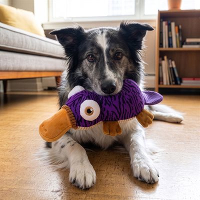 Kong peluche durable pour chiens Armor ornithorynque