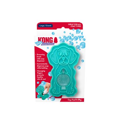 Kong brosse distributrice de shampoing Zoom Groom Bubbles