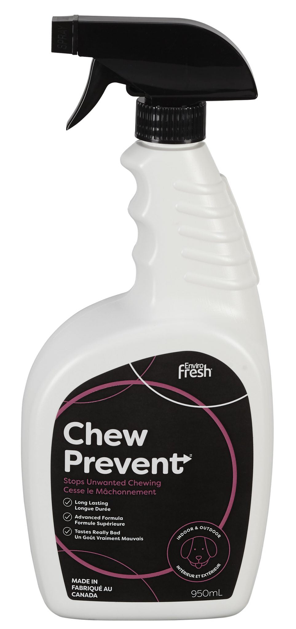 Enviro Fresh vaporisateur de surfaces anti-mâchonnement Chew Prevent 950 ml