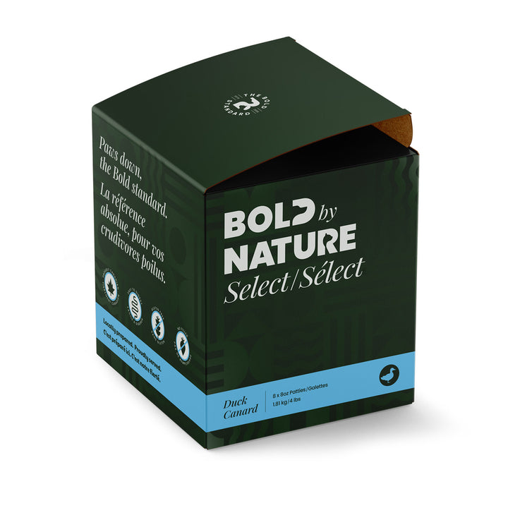 BBN Bold By Nature nourriture crue pour chiens Sélect Canard