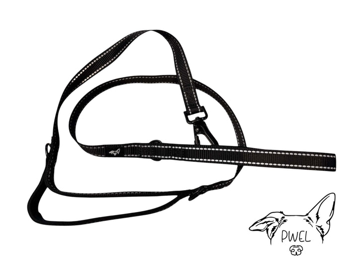 Pwel laisse à doubles poignées 52'' (133 cm)