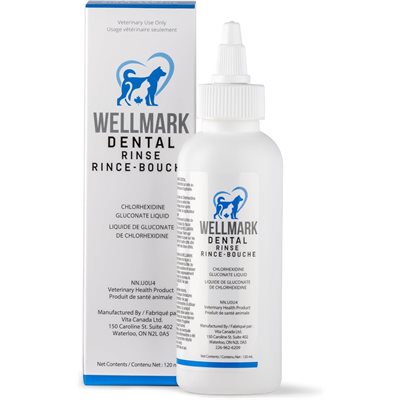 Wellmark rince-bouche pour chats et chiens 120 ml