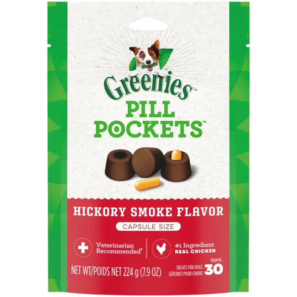Greenies gâterie pour chiens Pill Pockets, saveur de fumée de noyer (hickory)