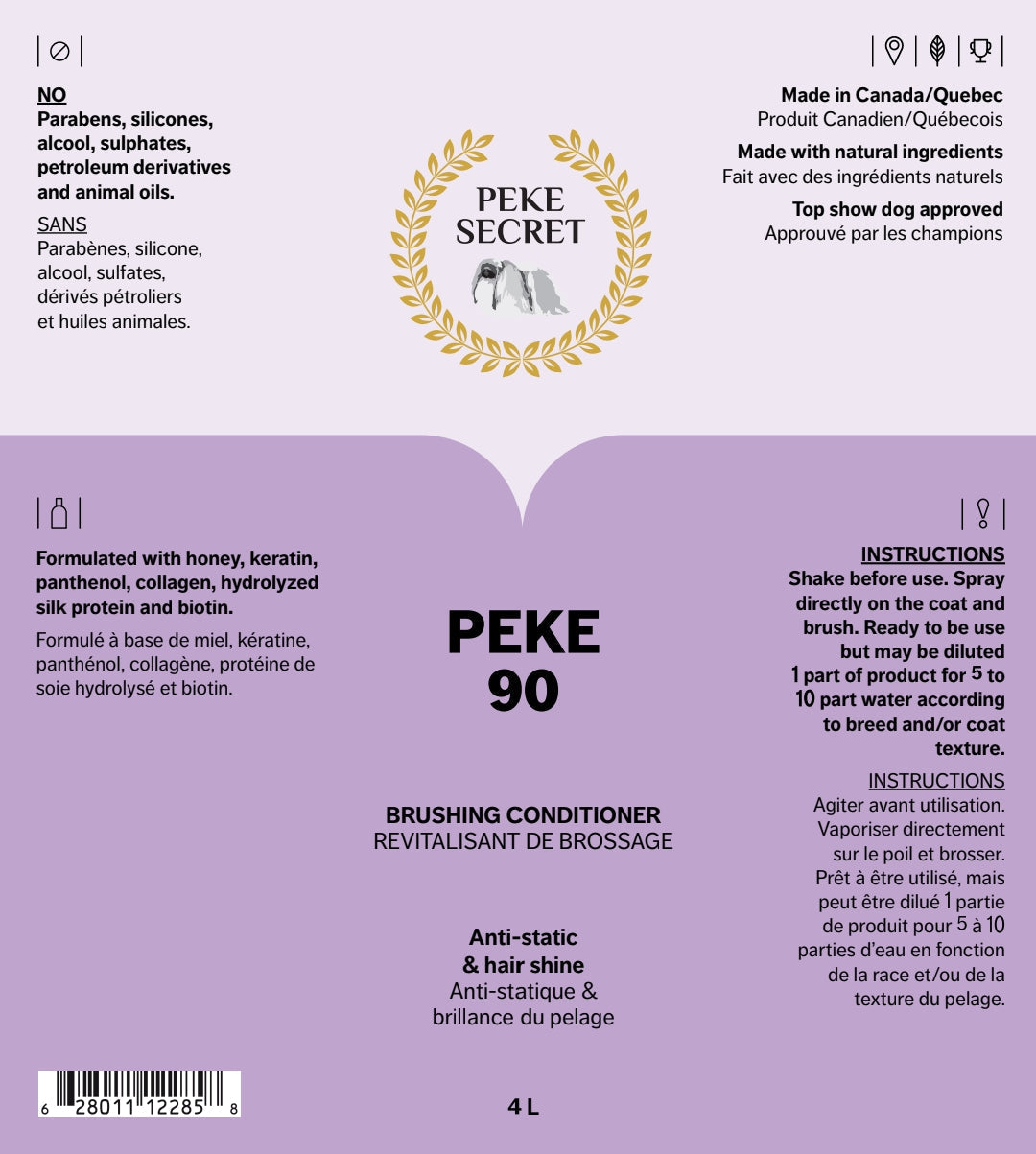 Peke Secret revitalisant de brossage Peke 90 250 ml