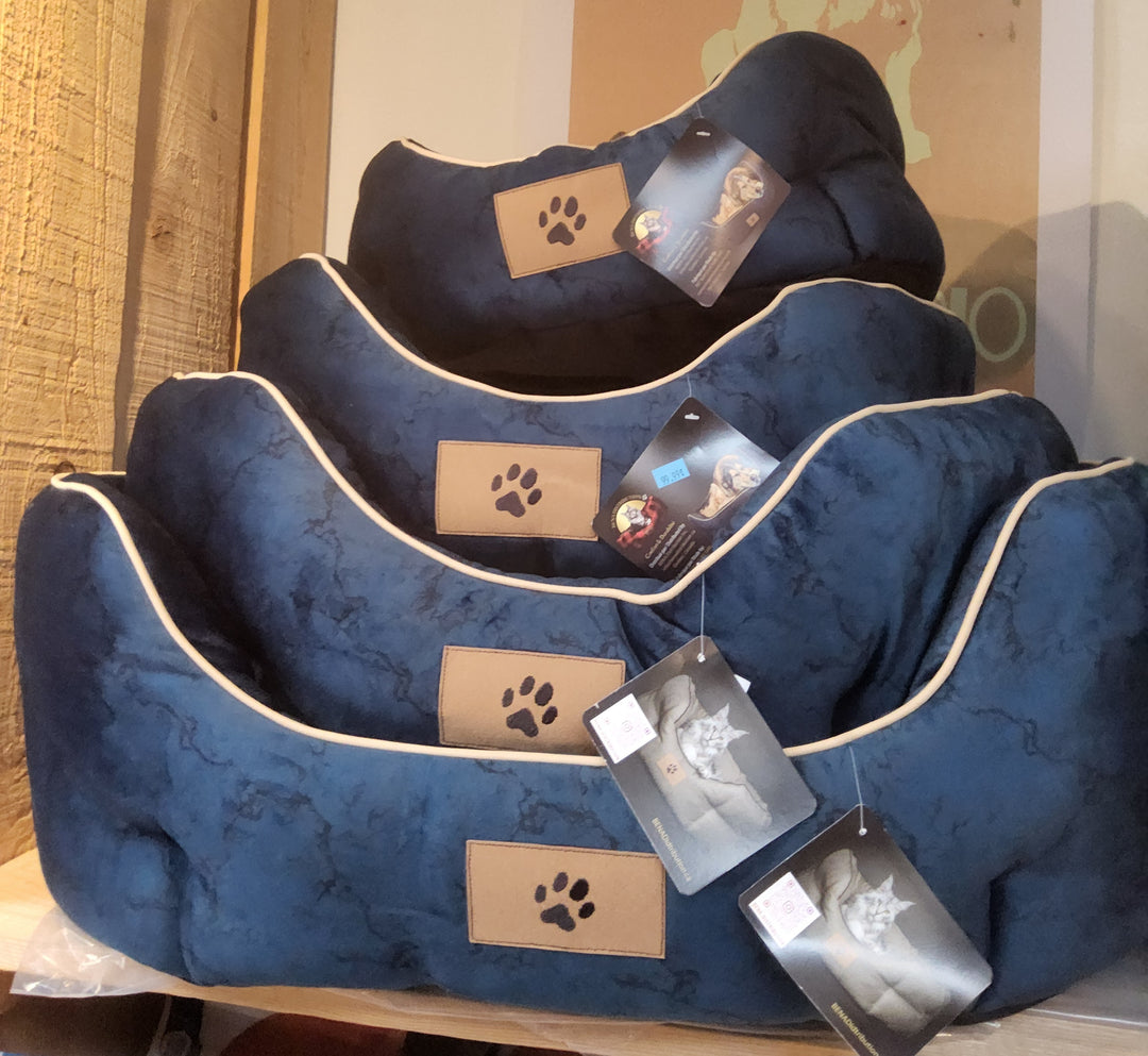 Bena Distribution lit pour chien bleu marbré