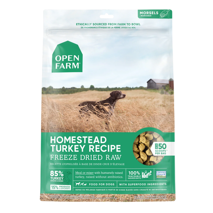 Open Farm recette lyophilisée Dinde