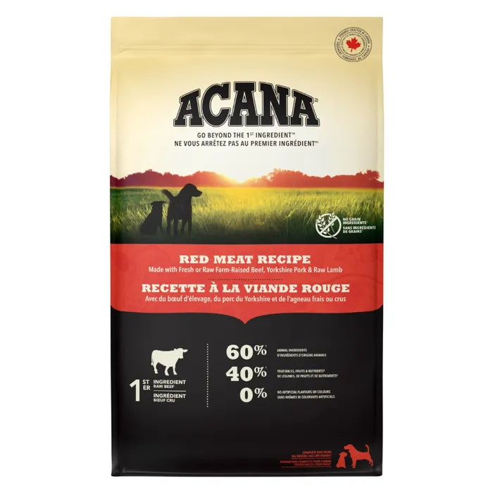 Acana Heritage nourriture sèche pour chiens Viande Rouge               *** LIVRAISON LOCALE SEULEMENT ***