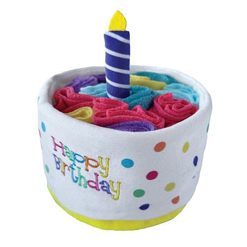 FouFit peluche Hide 'N Seek Gâteau d'anniversaire 5''