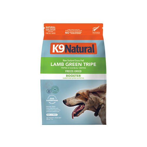 K9 Natural garniture de repas nutritive lyophilisée Tripes vertes d'agneau 200g