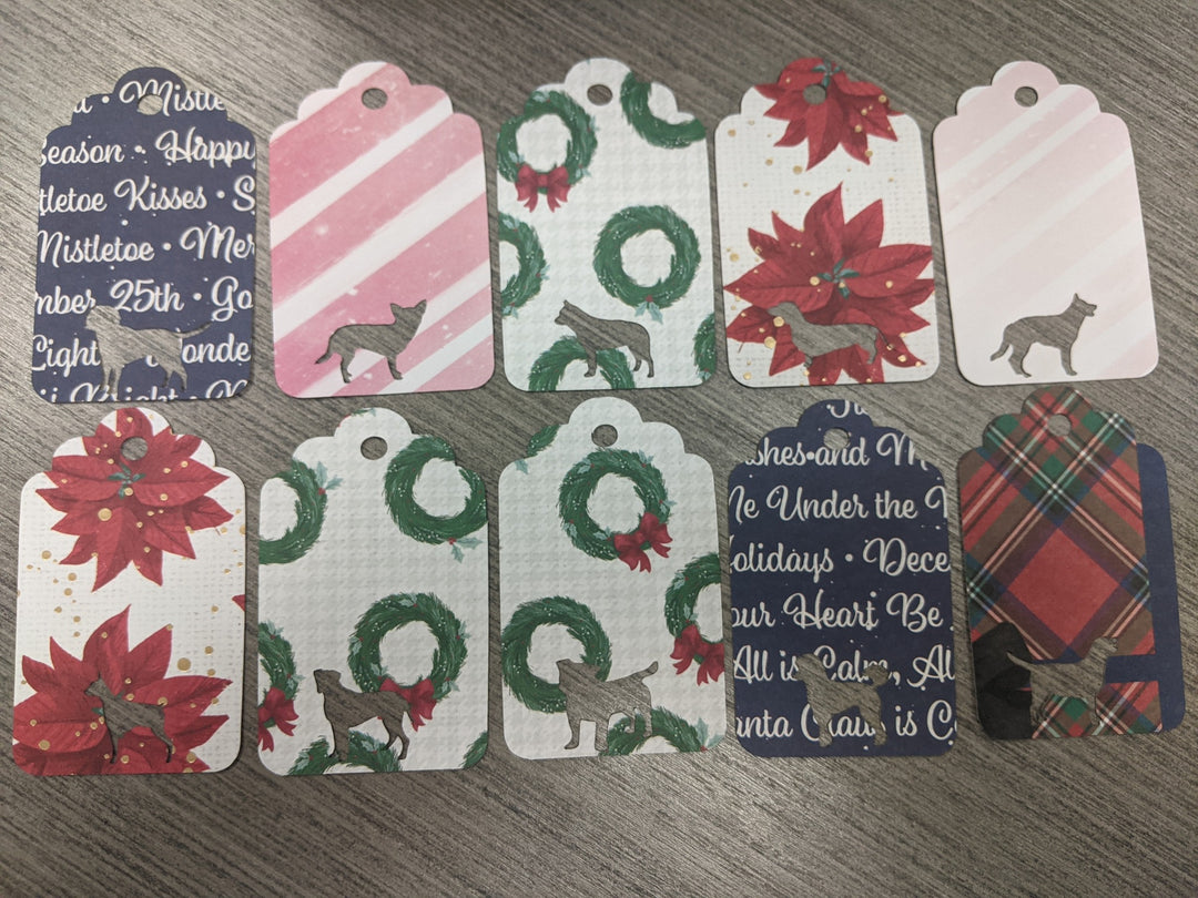 Concept Blais étiquettes cadeaux de Noël