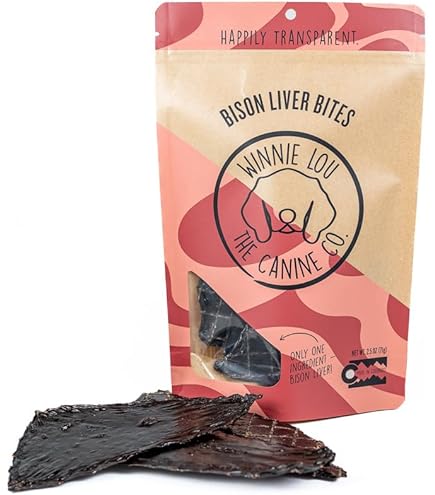 Winnie Lou The Canine Co. gâterie de foie de bison 71g