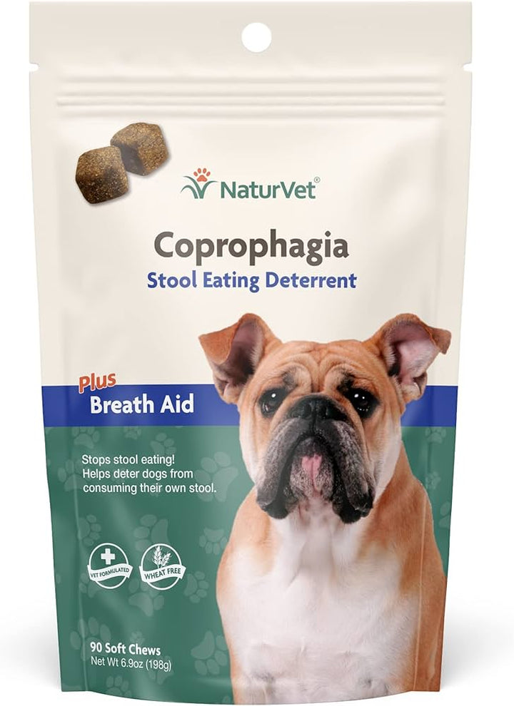 NaturVet supplément contre la coprophagie avec rafraîchissant d'haleine
