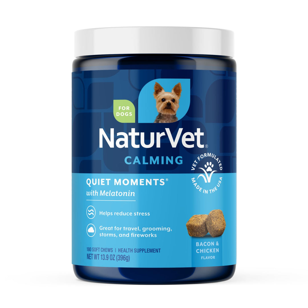 NaturVet supplément calmant Quiet Moments avec mélatonine