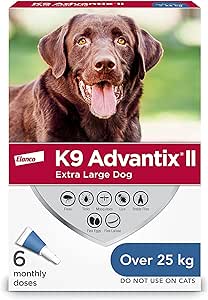 Elanco traitement contre puces et tiques pour chiens K9 Advantix 2