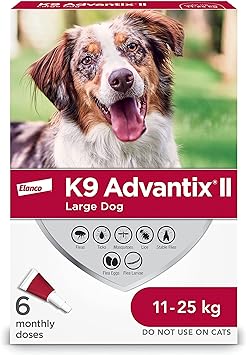 Elanco traitement contre puces et tiques pour chiens K9 Advantix 2