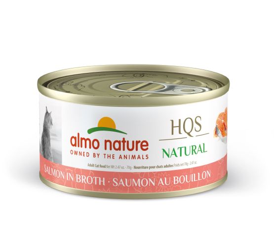 Almo Nature nourriture humide pour chats HQS Natural Saumon au bouillon 70g